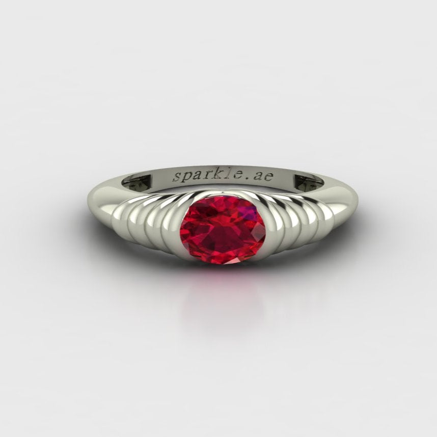 Chunky Gemstone Statement Ring – Emerald, Sapphire, Opal & More