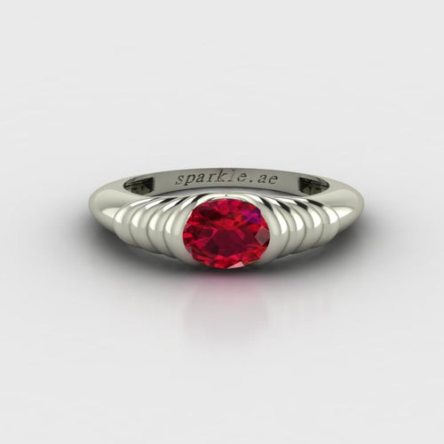 Chunky Gemstone Statement Ring – Emerald, Sapphire, Opal & More