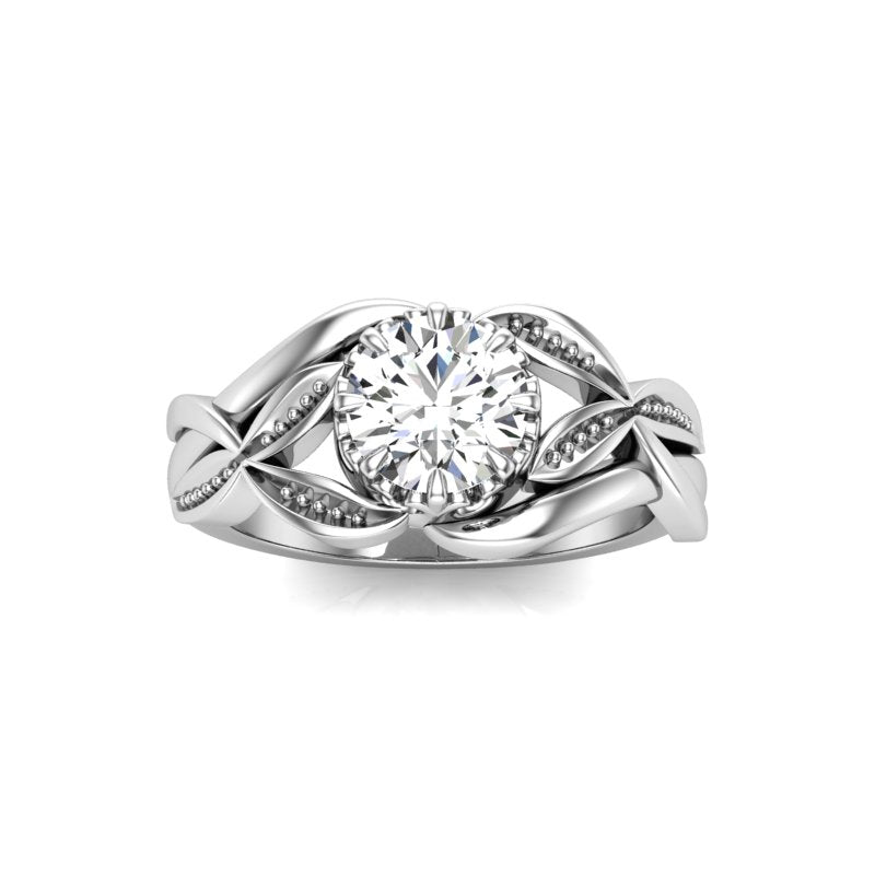 Vintage Artistic Round Diamond Ring