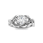 Vintage Artistic Round Diamond Ring