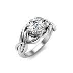 Vintage Artistic Round Diamond Ring
