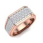 Men's Diamond Wedding Studded Band Ring