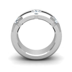 Round Diamond Men's Band