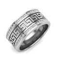 Vintage Style Men's Round Diamond Pave Band Ring