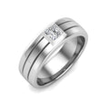 Princess Cut Men's Engagement Ring
