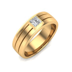 Princess Cut Men's Engagement Ring