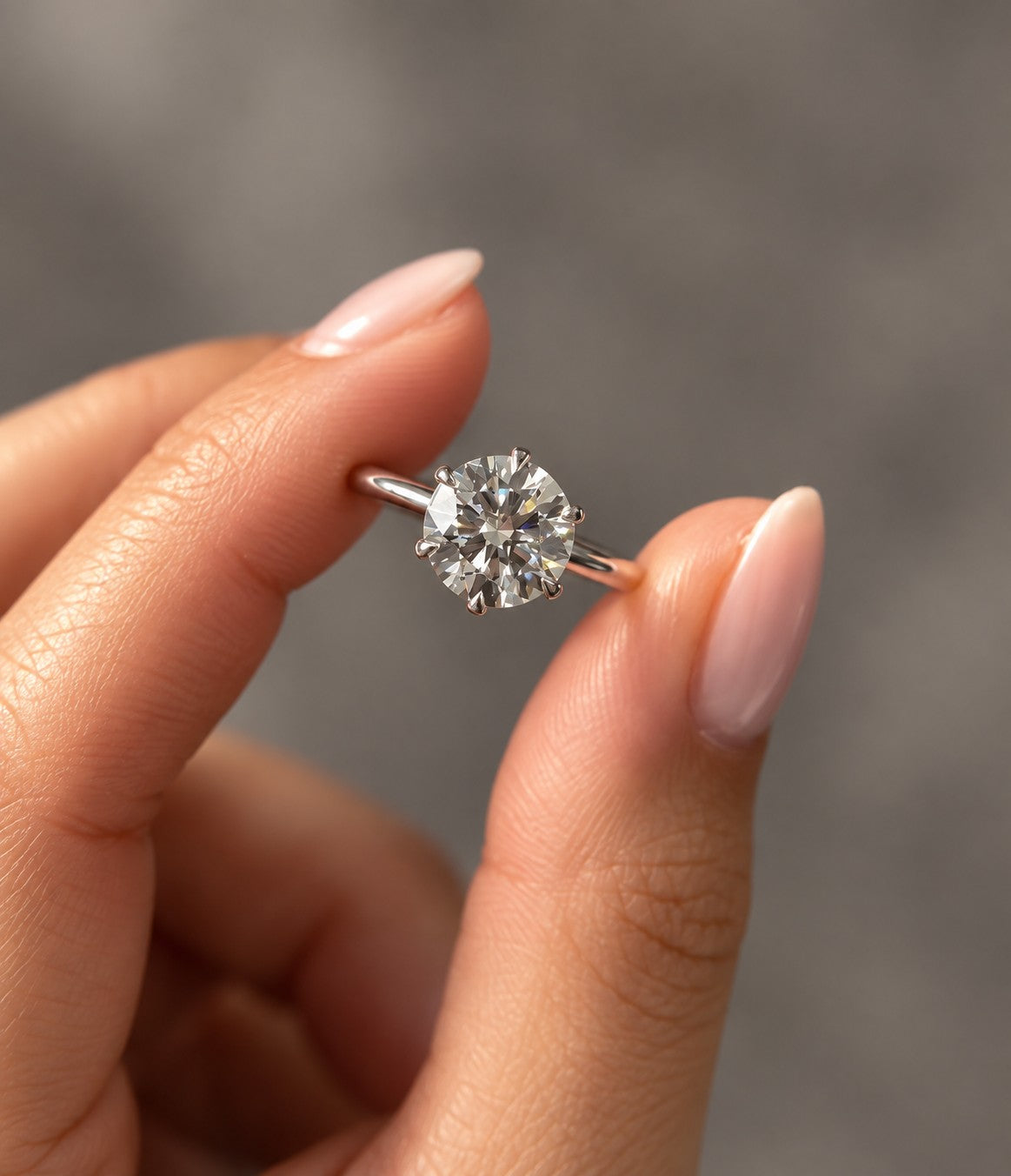 2 ct Round Lab-Grown Diamond Solitaire Engagement Ring
